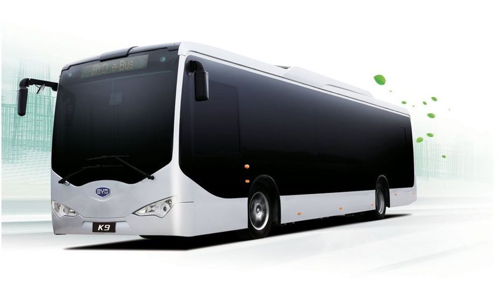 BYD K9 er en elektrisk buss med 300 kWh batteri som skal testes i København i to år fra høsten 2012.