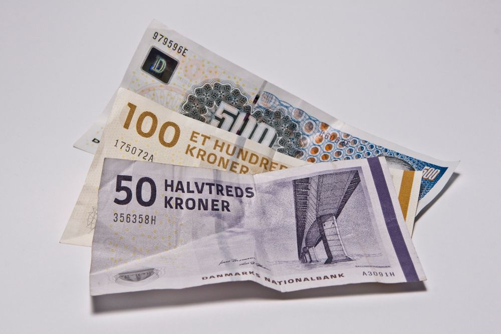 FORTSETTER: Danskene beholder sin merkverdige tellemåte, også på sedlene. Her på 50-lappen - eller halvtreds-lappen, som de kanskje sier?