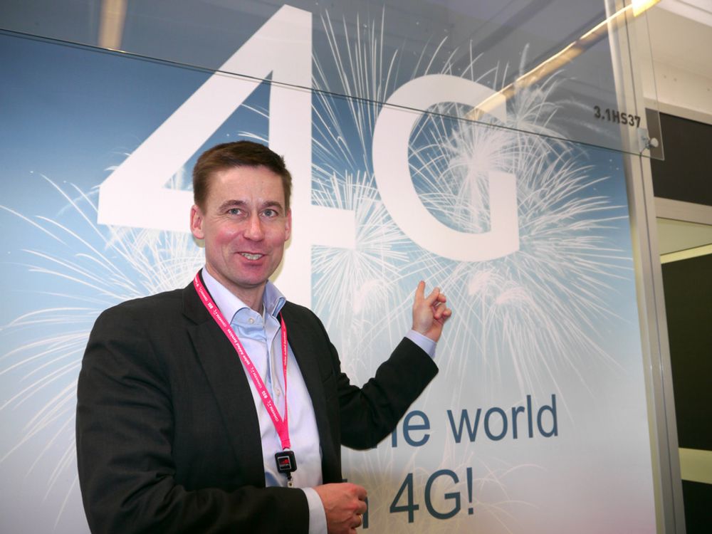 FØRST PÅ 4G:Det ser ut som om Netcomsjefen får ha 4G for seg selv i Norge lenge, men han ville gjerne sett at Telenor kom raskere med sitt nett. Det ville gi drahelp og oppmerksomhet om fordelene.