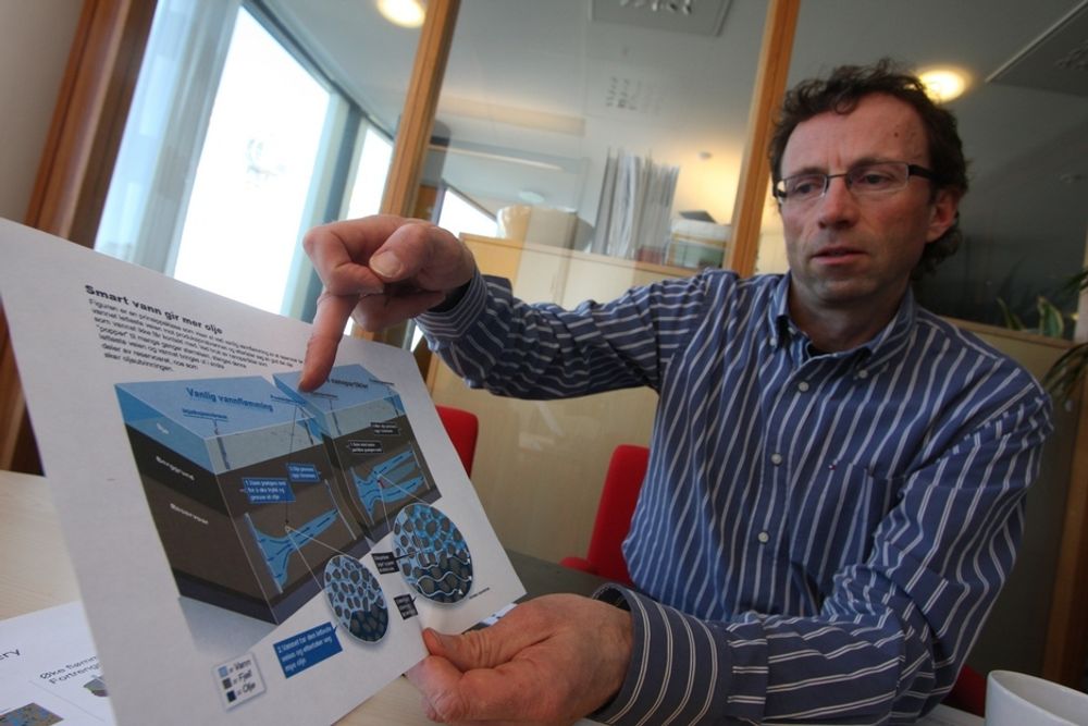 Muligheter: Smart vann kan gi store mengder ekstra olje, sier Erik Søndenå i Petoro.