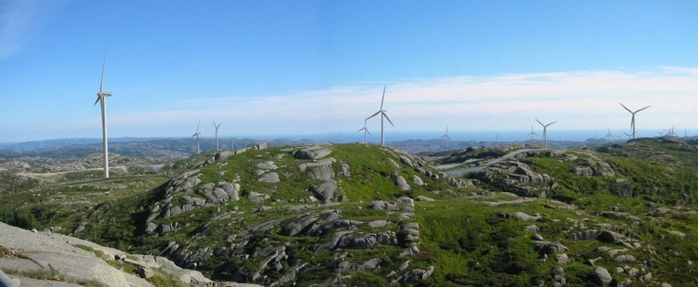 TELLENES: Slik kan Tellenes vindpark i Rogaland komme til å se ut. Den er på 156 MW og kan produsere opptil en halv terawattime strøm årlig. Selskapet Zephyr overtatt to planlagte vindparker fra Statoil.