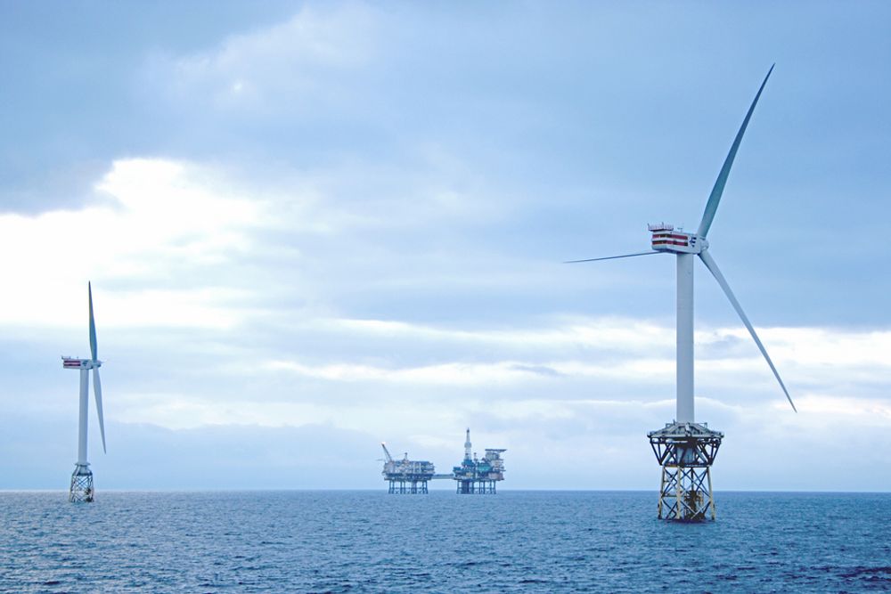 STØRST: Storbritannia har mer offshore vindkapasiteten enn hele resten av verden til sammen. Illustrasjonsbilde