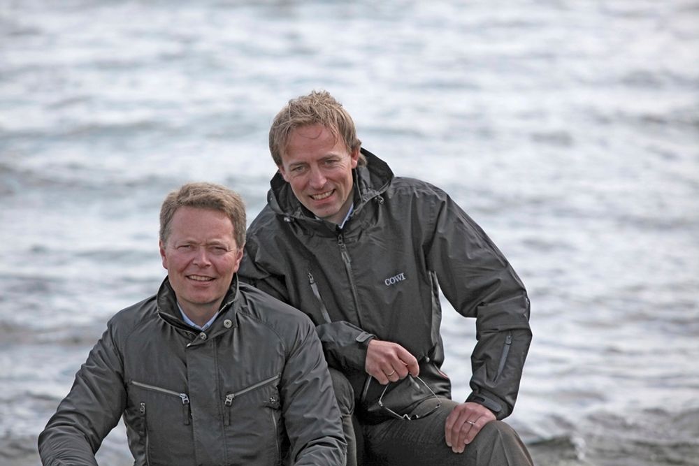 SKIFTE:Christian Nørgaard Madsen, til venstre, forlater Cowi, og Terje Bygland Nicolaisen blir inntil videre konstituert i stillingen som konsernsjef.