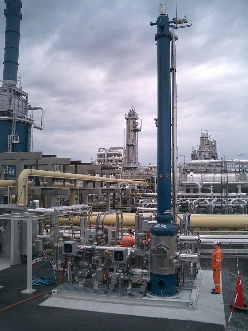 ETT TRINN: På oljeterminalen på Sture har Minox levert et ettrinnssystem for oksygenfjerning fra ferskvann.