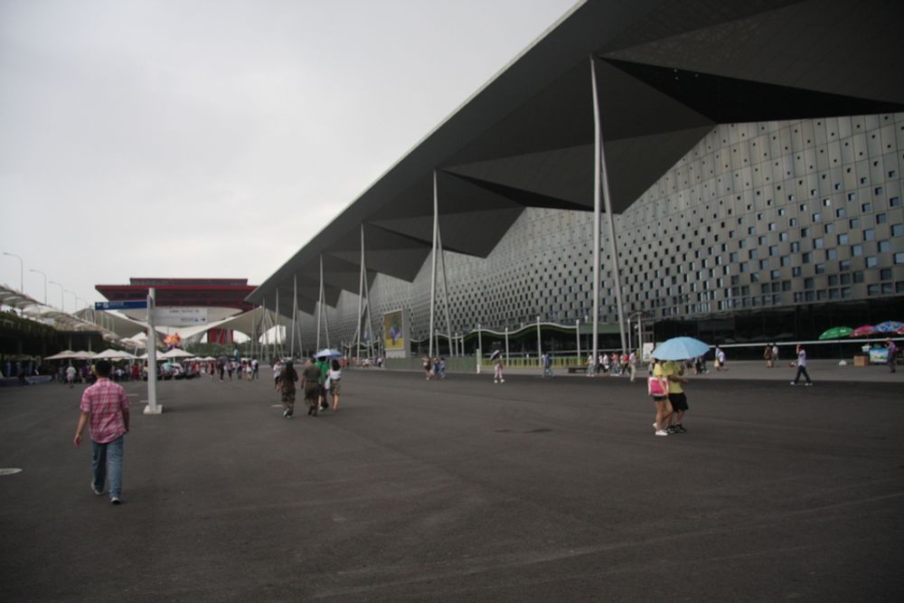 GEDIGEN: En av de største paviljongene på Expo hadde Beijing by.Foto: Tormod Haugstad