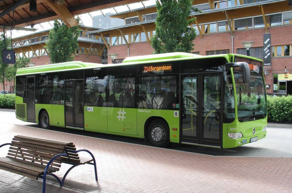 120 busser går på 100 prosent ren biodiesel for Ruter i Asker og Bærum.