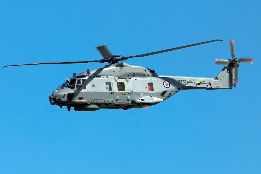 LYNX-ERSTATTER: Slik ser NH-90 ut i Kystvaktens farger. Foto: Jan G. Jørgensen, Luftforsvaret