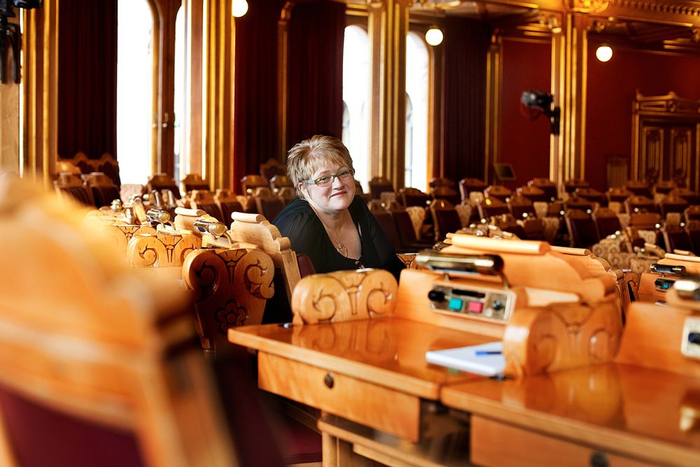 STERKE MENINGER: Trine Skei Grande er nyvalgt Venstre-leder. Hun mener Norge har et luksusforhold til strøm, og blir skremt av Kripos og PST i DLD-debatten.