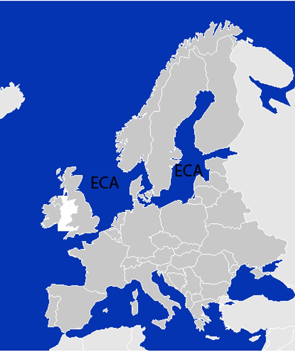 KRAV: Skip som seiler i ECA-områdene må bruke drivstoff med mindre enn 1 % svovel fra 1. juli i år.