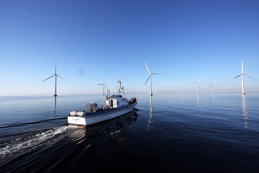 Amerikansk samarbeid mellom private bedrifter og universiteter skal gi mer stabile vindturbiner på dypt vann. Her Lillgrund vindpark i Sverige.
