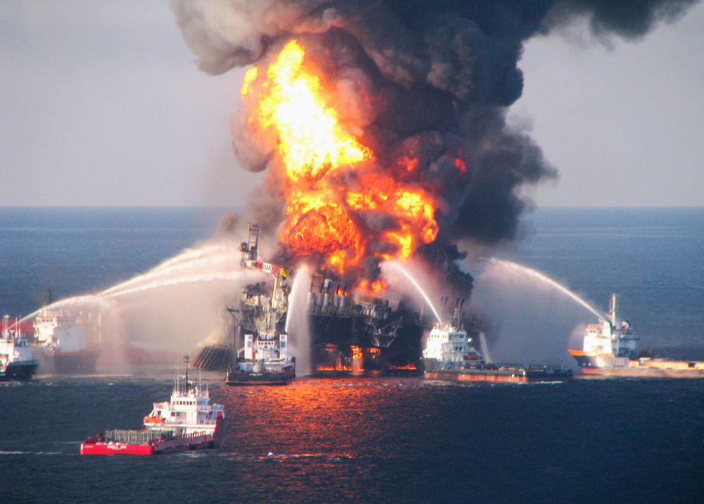MEXICOGOLFEN, 20 APRIL 2010: Deepwater Horizon-katastrofen tok livet av elleve mennesker og skapte tidenes største oljeutslipp i USA.