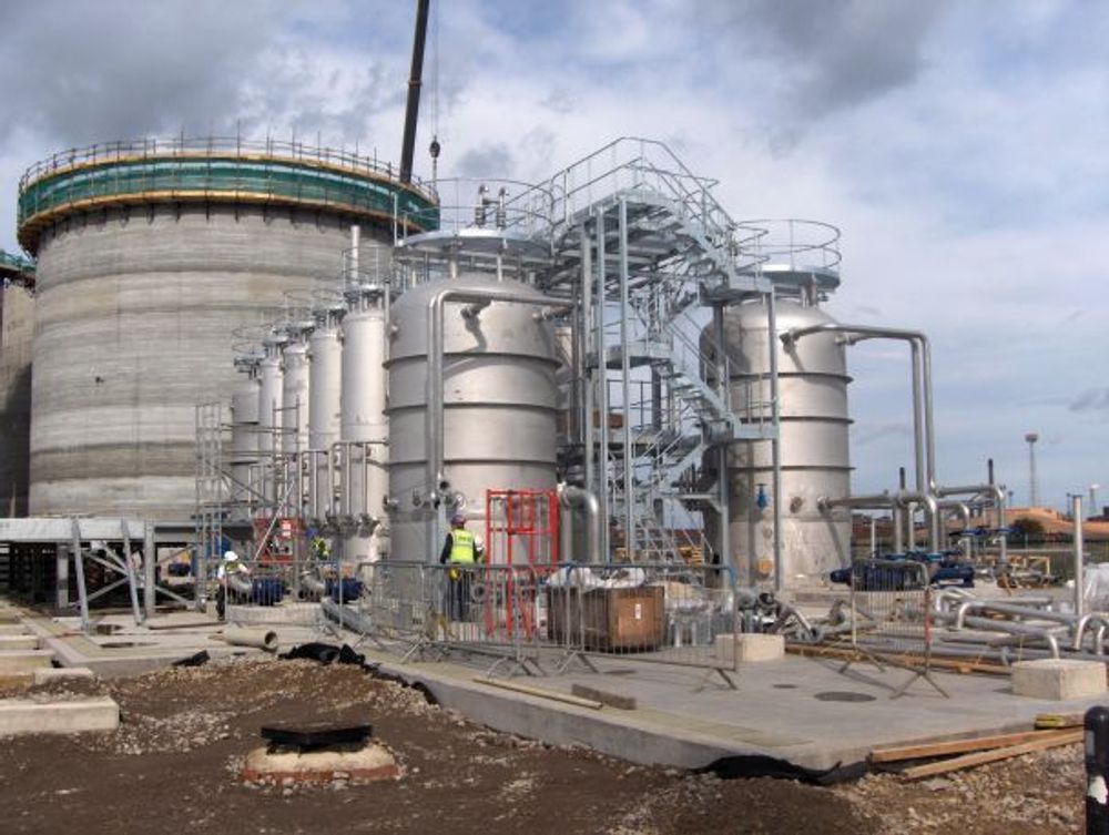 BIOGASS: Klimakur2020 trekker fram biogass basert på husdyrgjødsel som et av flere tiltak som kan redusere totalt 1,2 millioner tonn CO2 i 2020. Her er biogassanlegget til Northumbrian Water, som ligger i Teesside i North Yorkshire i England. Leverandør er Cambi AS.