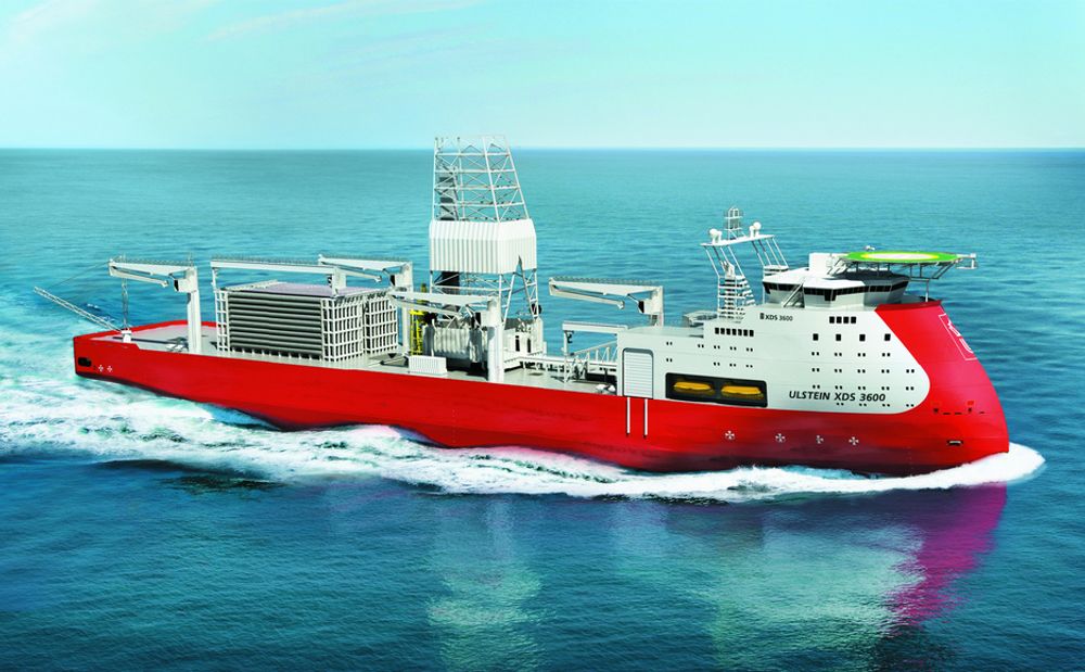UNIK: Ulstein XDS 3600 boreskip utnytter den unike skrogdesignen med nye borearrangementer. Sikkerhet for mannskap, skip og miljø er tatt bedre vare på i ny design, mener Ulstein Sea of Solutions.