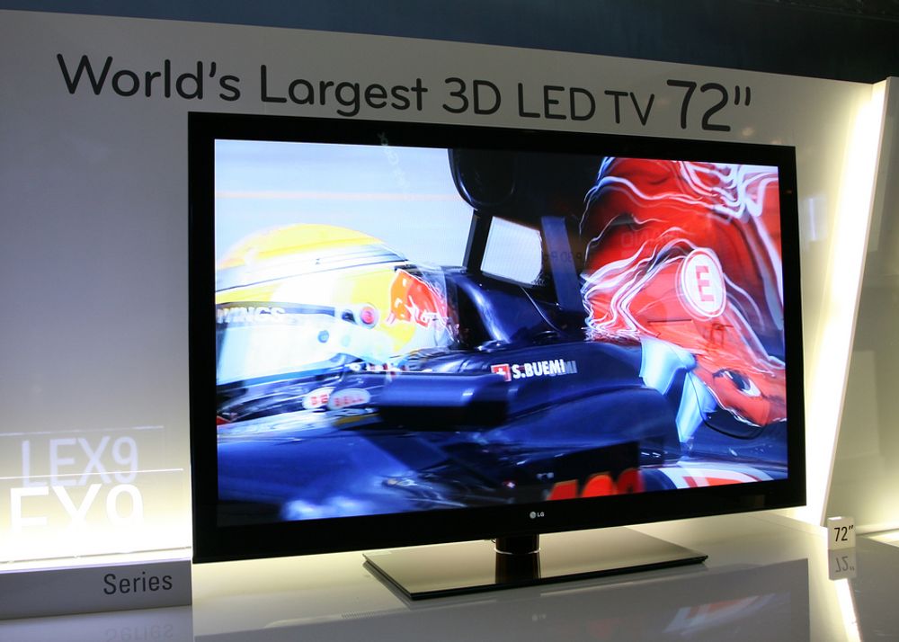 IFA: LG skryter av å ha verdens største 3D-LED-TV.