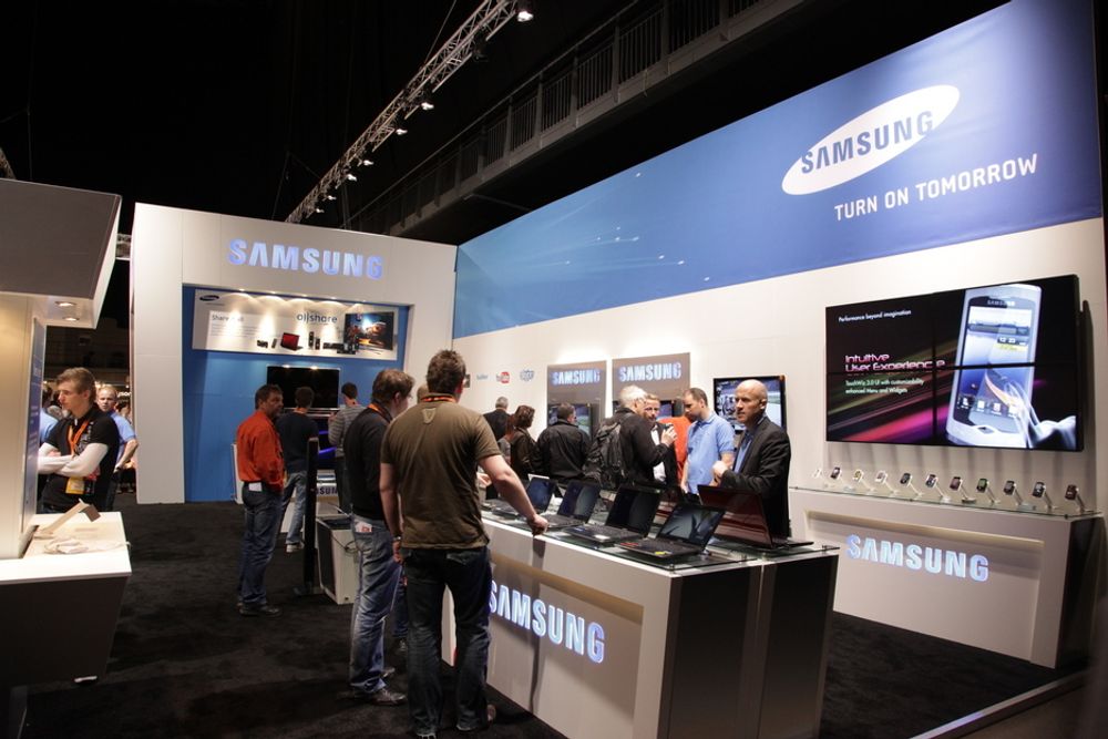 STORE: Det var også det meste annet av Samsung-produkter...