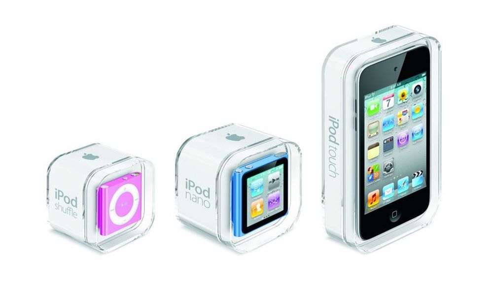 Nye iPod shuffle, nano og touch.