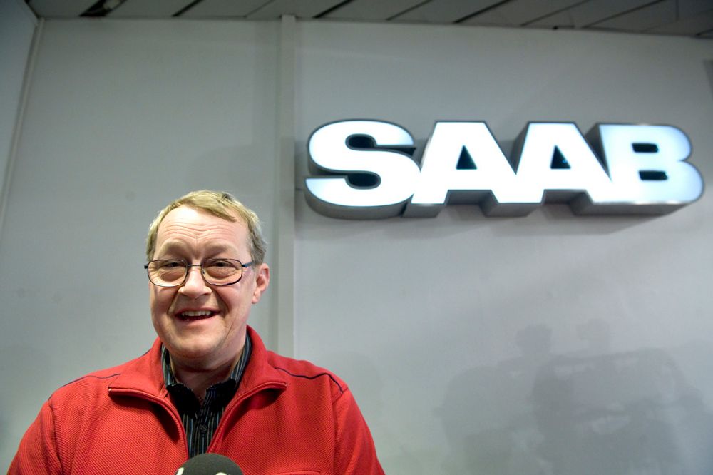 FORNØYD: Leder i verkstedklubben på Saab i Trollhättan, Paul Åkerlund, var tirsdag kveld glad for at GM hadde gått med på å selge Saab til nederlandske Spyker Cars.