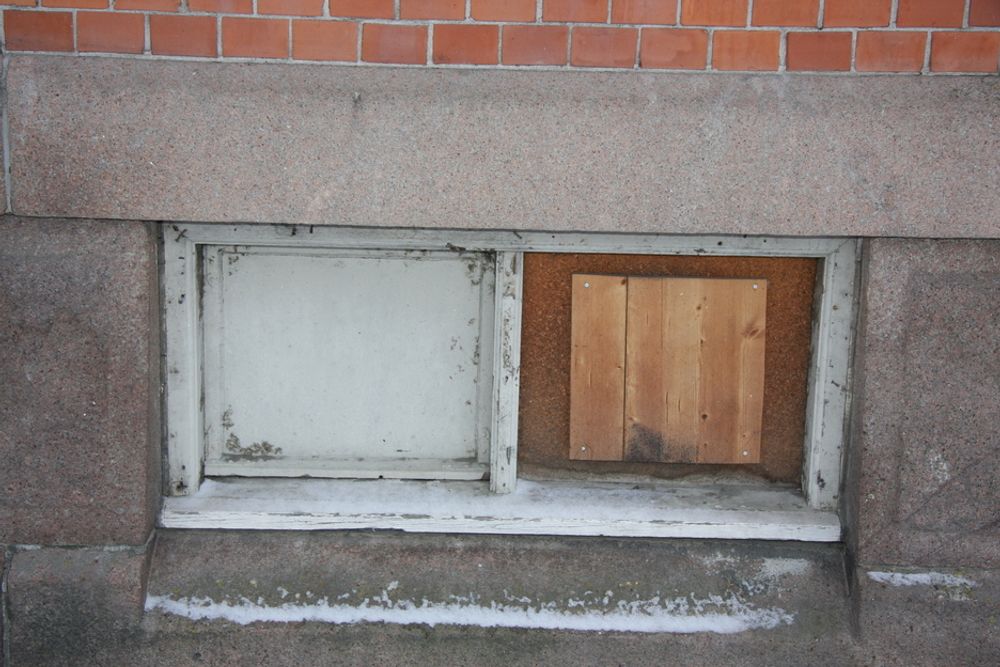 SLUM: De midlertidige reparasjonene gir deler av bygningsmassen et slumlignende preg.
