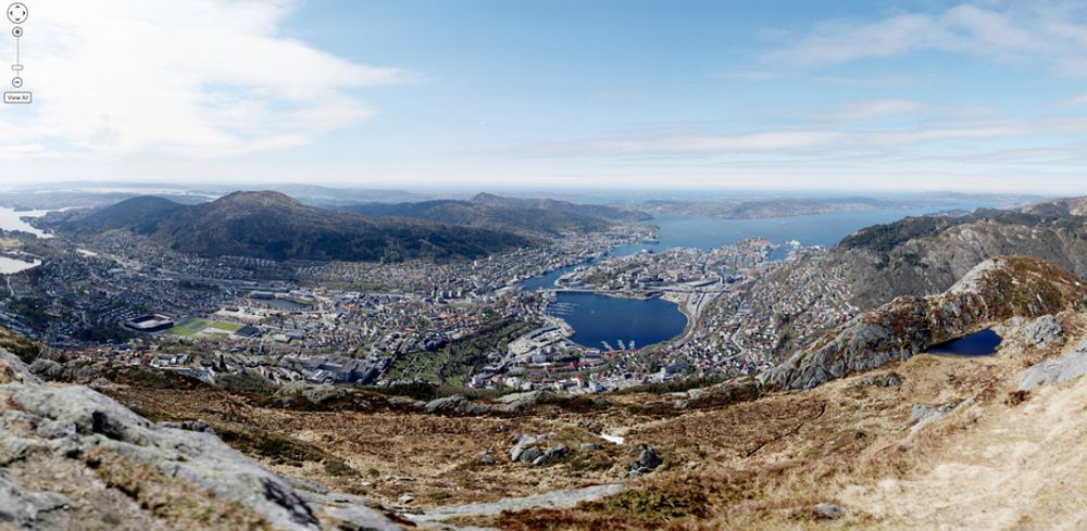 BERGEN: Superfotograf Eirik Helland Urke har besøkt Bergen med sin gigapikselteknikk.