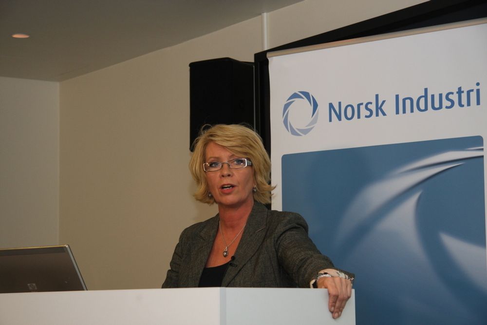 ENERGI: Prosjektleder Åslaug Haga i Norsk Industri kritiserer regjeringen for manglende energipolitikk.