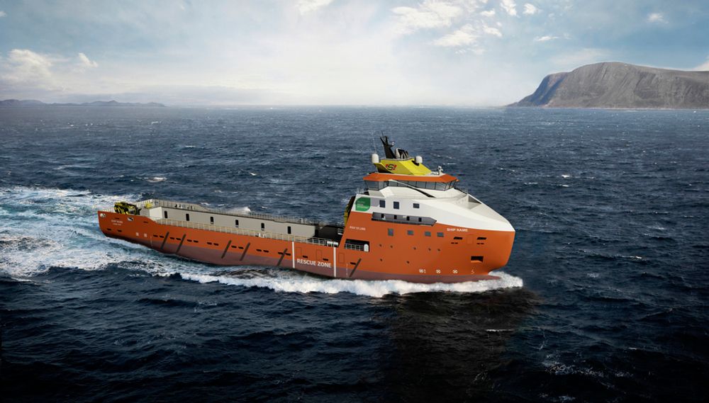 GASSDRIFT: Solstad Rederi har bestilt et LNG-drevet forsyningsskip fra STX Europe i Langsten. Det 94,3 meter lange skipet skal leveres i slutten av 2011.