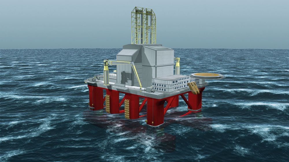 RIGGMARKED: Aker Drillings H6-rigg som kan lete i Arktiske farvann.