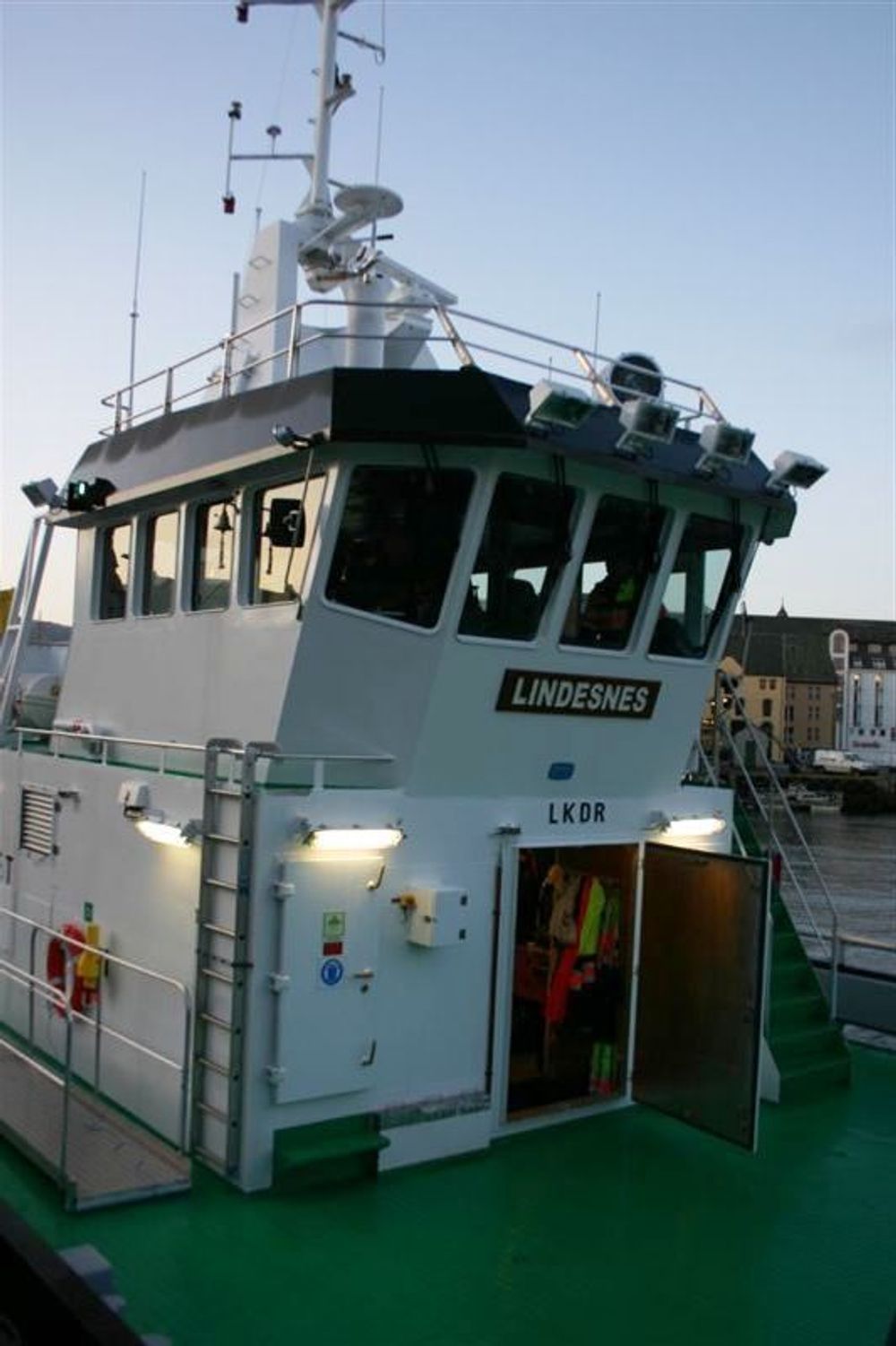 SØRLENDING: Lindesnes er  23 meter langt og bygget ved Vestens båtservice i Mandal.