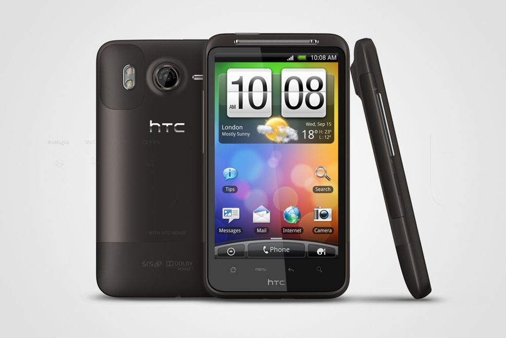 NOMINERT TIL ÅRETS MOBILTELEFON: HTC Desire HD har hele 4,3 tommers skjerm, noe som skal gi en strålende surfeopplevelse. Kameraet er dessuten på hele åtte megapiksler, og HTC Desire HD kjører den nyeste Android-varianten, Froyo.