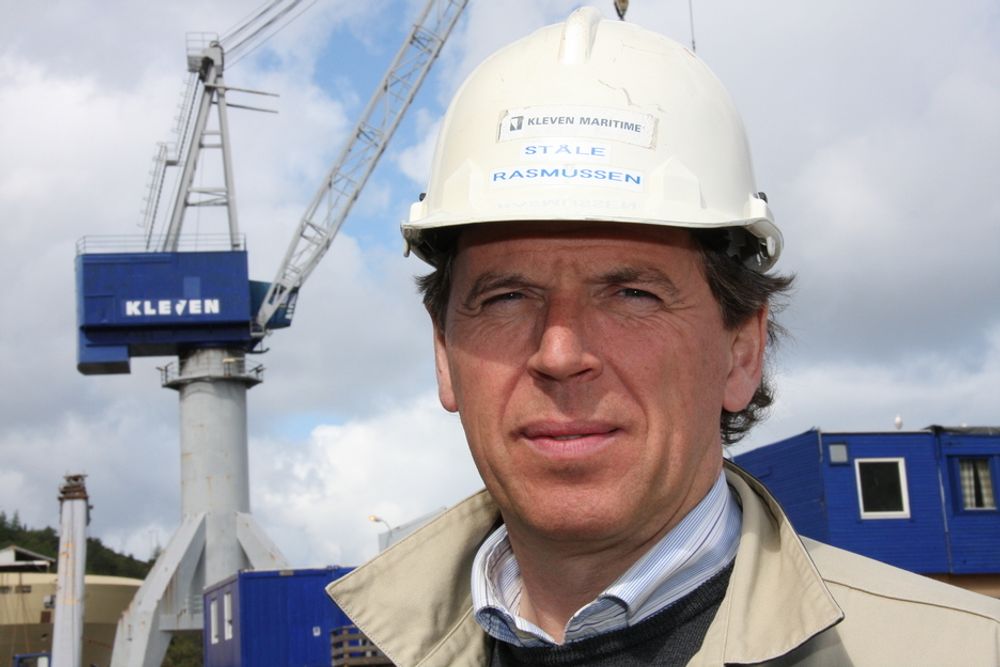MILJØMANN: Administrerende direktør Ståle Rasmussen ved Kleven Maritime ser på Barensthav-klassen som svært avansert og miljøvennlig skipstype.