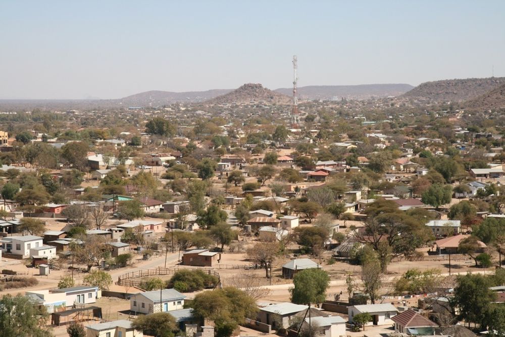 Illustrasjonsfoto fra Mochudi, en av de større landsbyene i Botswana.
