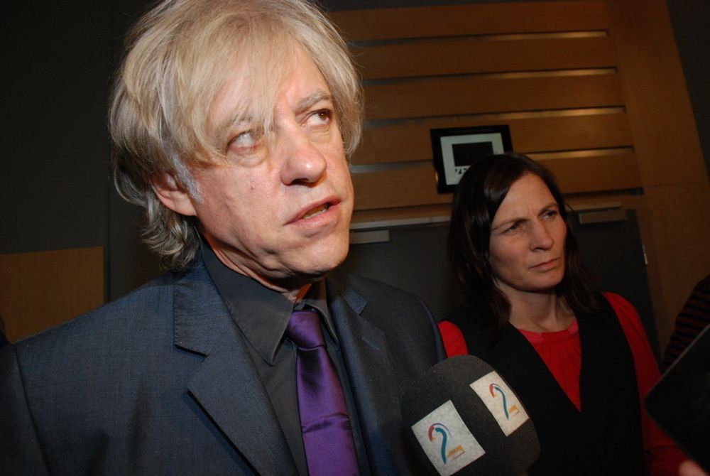 Sir Bob Geldof besøkte Zero10 på Gardermoen i dag.