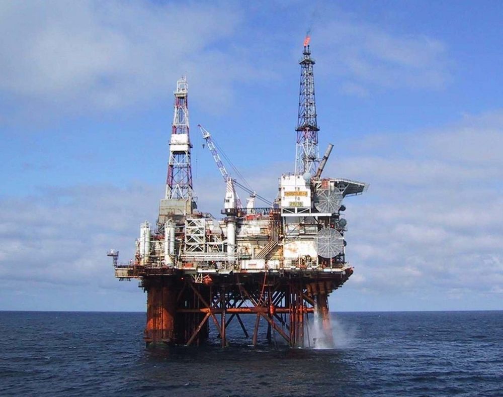 Illustrasjonsfoto av Lundin Petroleum-plattformen Thistle Alpha.