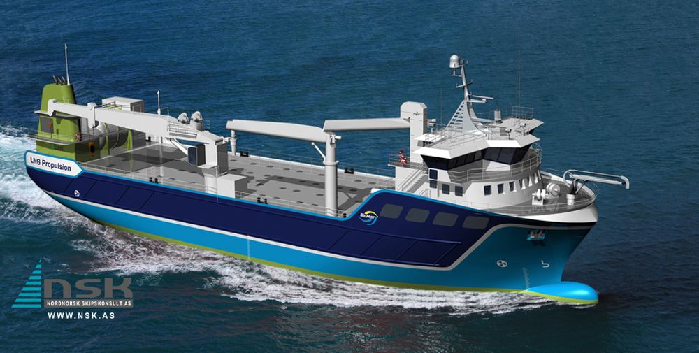 FABRIKKFRAKTER: NSK Shipings fiskefôrskip skal hente fôr ved BioMarins farbrikker og levere til oppdrettere langs kysten.