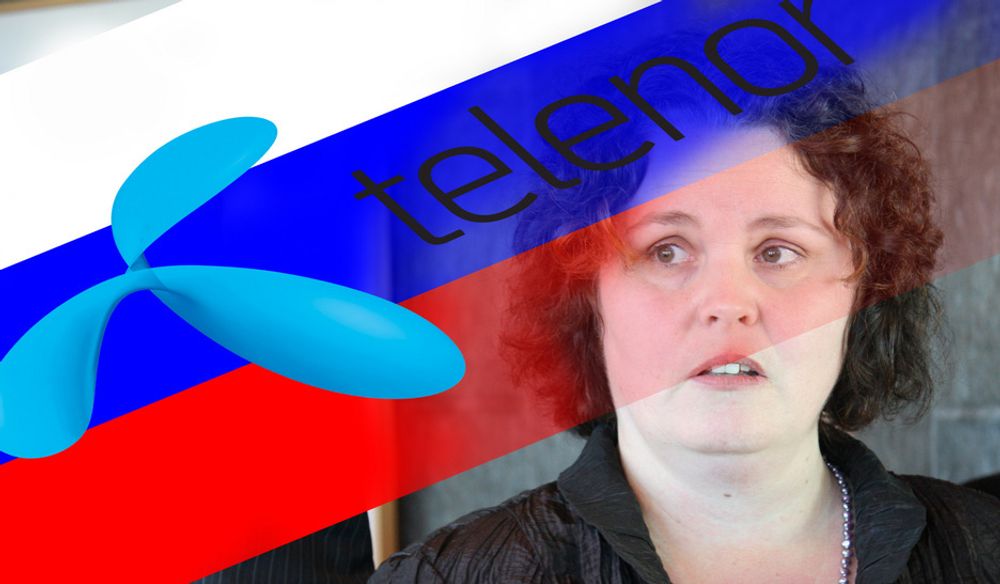 Nærings- og handelsminister Sylvia Brustad vil ta opp dommen mot Telenor med russiske myndigheter.