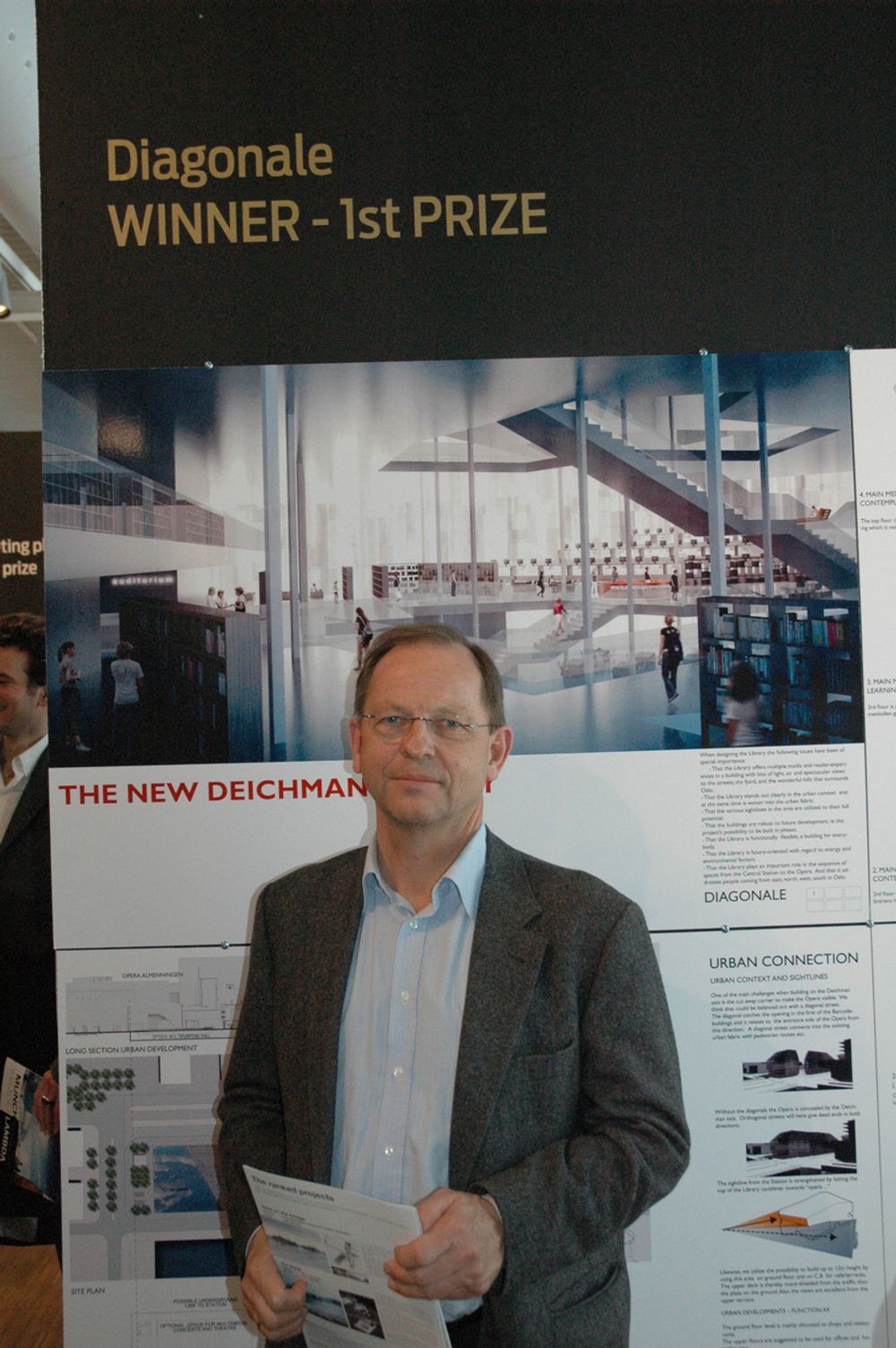 SPENNENDE: Sivilingeniør Bjørn Agner satt i juryen for det nye Deichmanske hovedbibliotek. Han synes nanogeléen er en spennende teknologi.