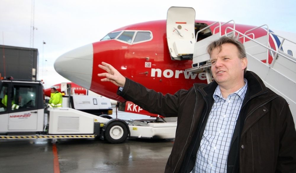 Gevinst: IT-direktør Hans-Petter Aanby ser store gevinstmuligheter av bredbåndsteknologi i Norwegian-flyene.