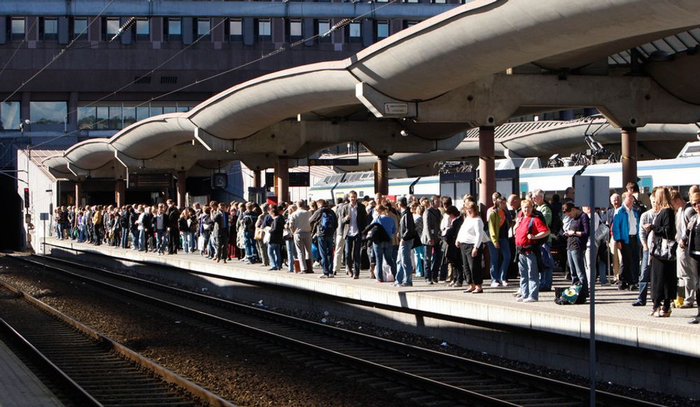 SÅRBART: Osloområdet er ekstra sårbart for forsinkelser, siden ekstra mange tog og passasjerer blir rammet dersom det oppstår tekniske feil eller andre problemer med togavviklingen.