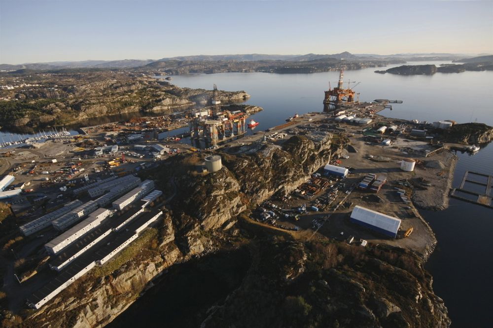 GOD PLASS: Bergen Group Hanøytangen vil gjerne ha Frydenbø Industri som nabo. Bedriftene vil samarbeide og dermed styrke industrimiljøet.