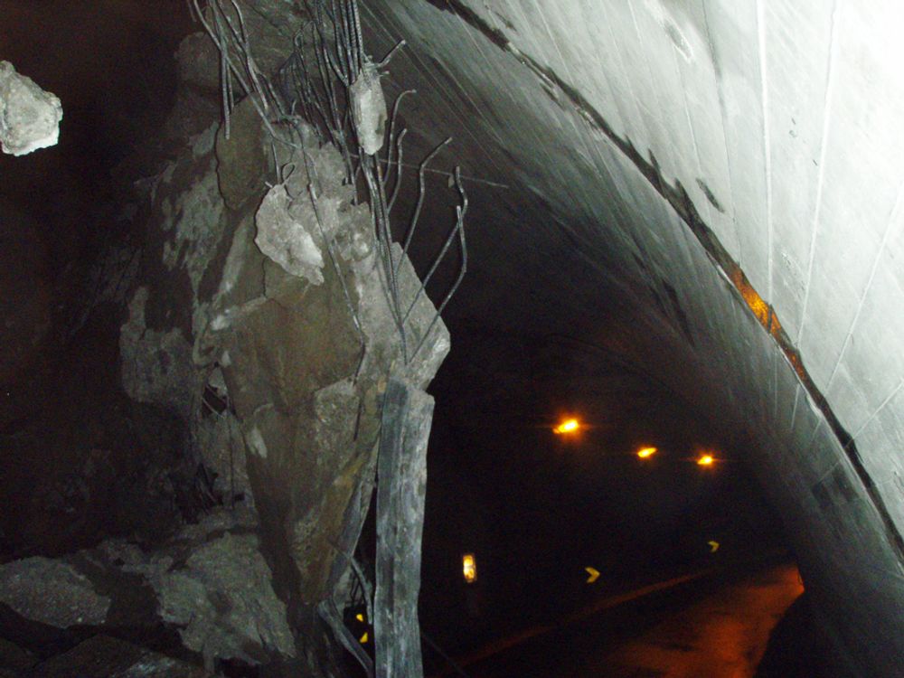 Austmannalitunnelen, E134 Haukelifjell, ras 20.11.09
