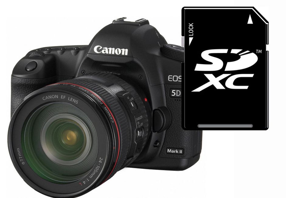 Det nye SDXC-formatet kan nå 2.000 GB lagringskapasitet. Formatet skal la forbrukerne nå kameraenes sanne potensial, mener Canon.