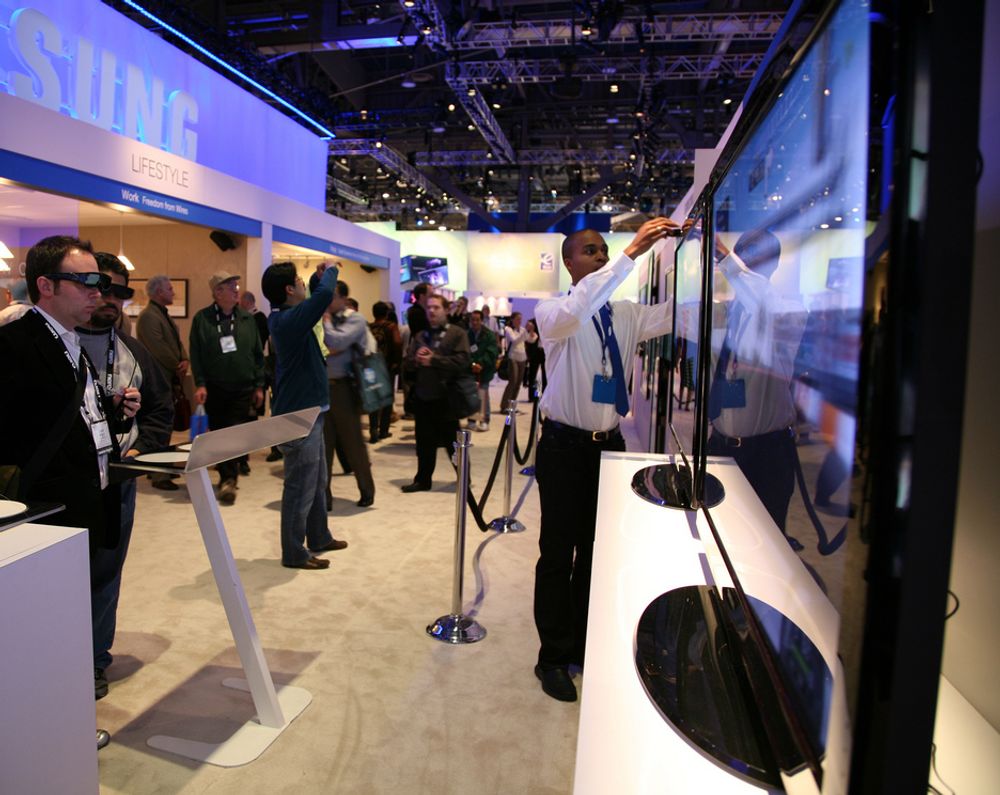 CES: Samsung var blant selskapene som lanserte 3D-TV.