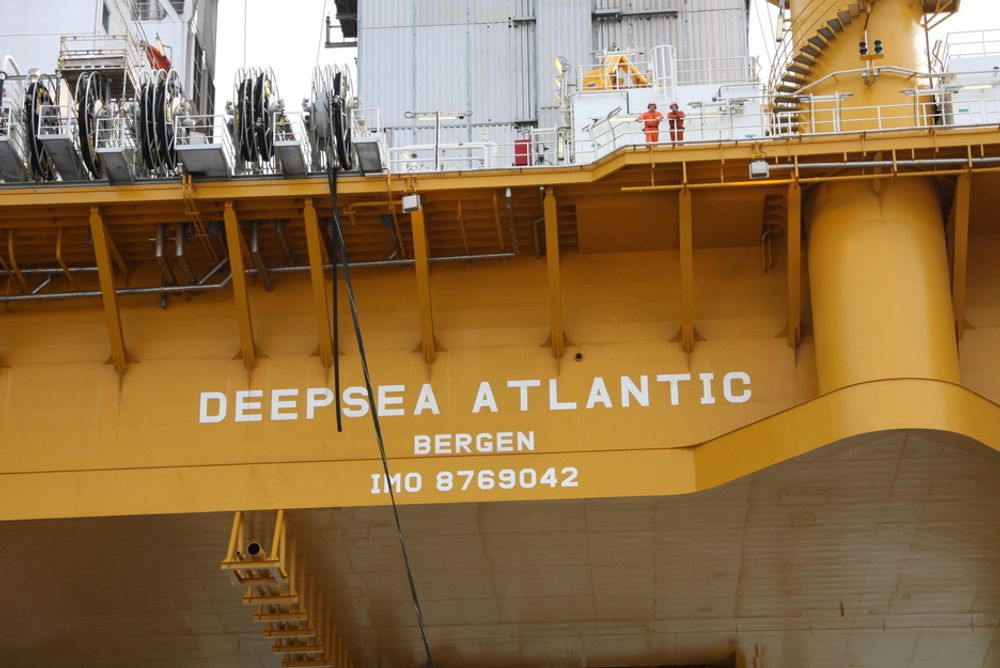 MÅTTE STOPPE: Deepsea Atlantic ble stengt for en kort periode etter en gasslekkasje fra en letebrønn.