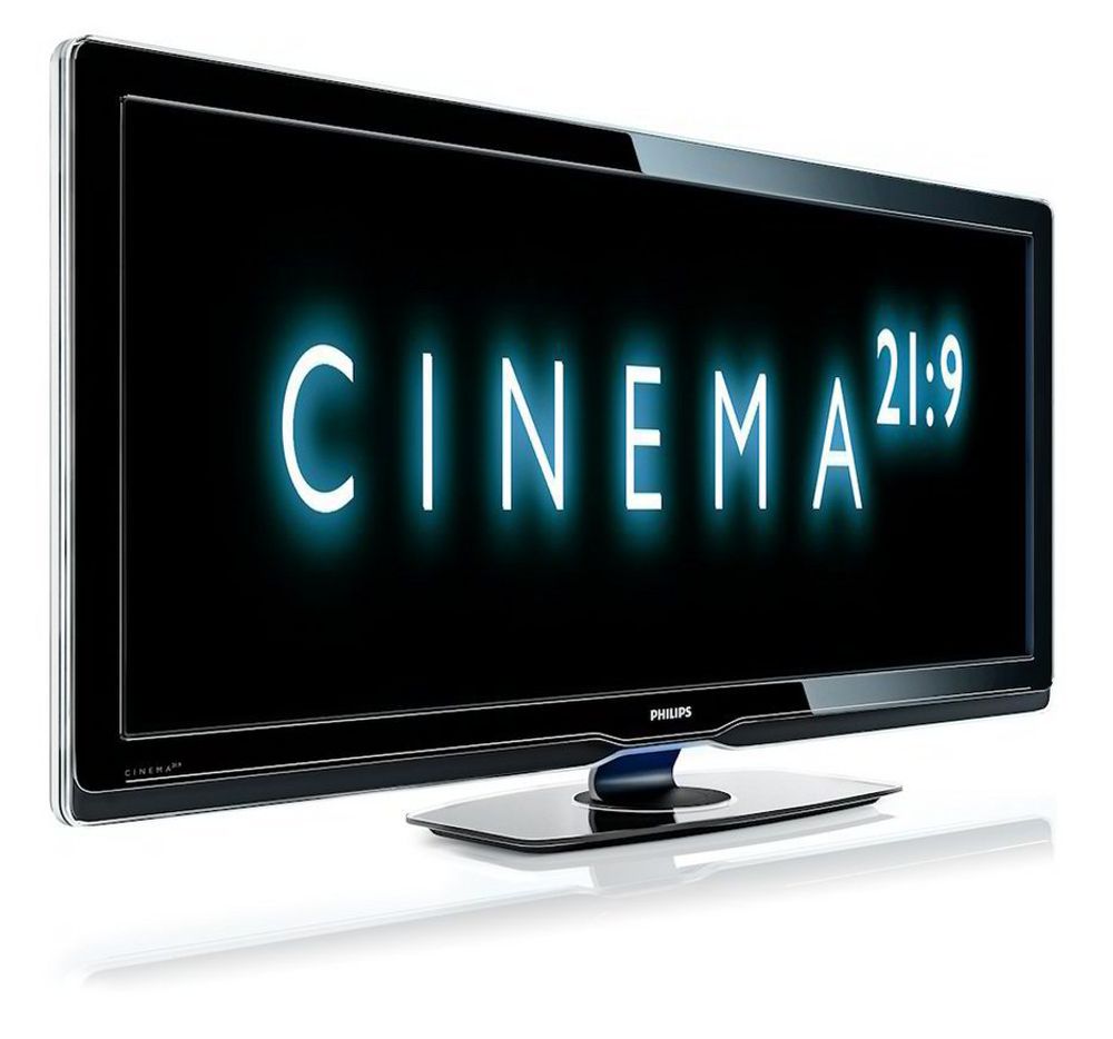 Dagens flatskjermer har et sideforhold på 16:9. Det gjør at typiske kinofilmer fra DVD får sorte felt over og under filmen. Det vil Philips gjøre noe med, og lanserer Cinema 21:9-skjermen.