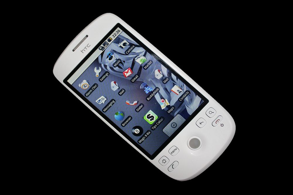 LEKKER:Veldig mye minner om iPhone med HTCs nye Meteor som er utstyrt med Googles Andriod operativsystem.