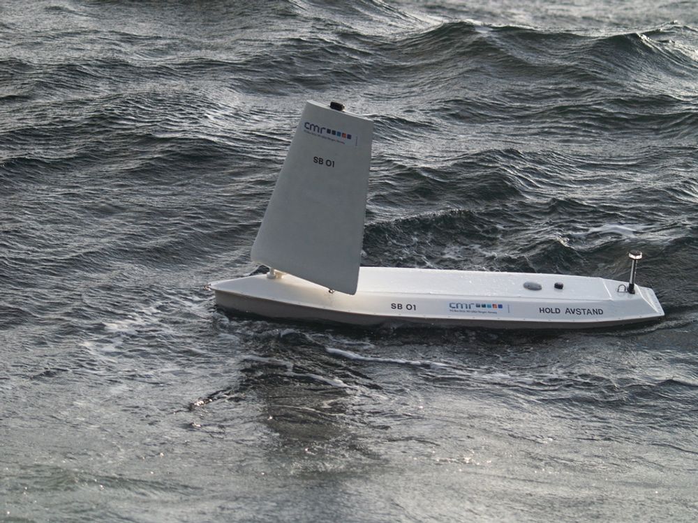 ROLIG: Seilbøya ligger støtt og godt i vannet.