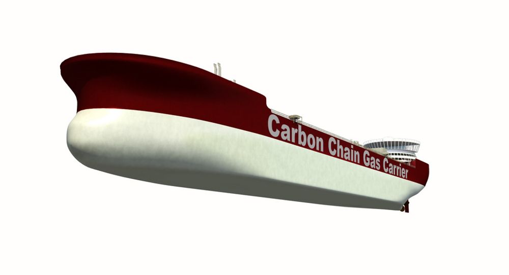 CLEAN SHIP: CO2-skipet designes selvsagt som et Clean Ship. Hovedmotoren skal gå på LNG for å få ned utslippene mest mulig.