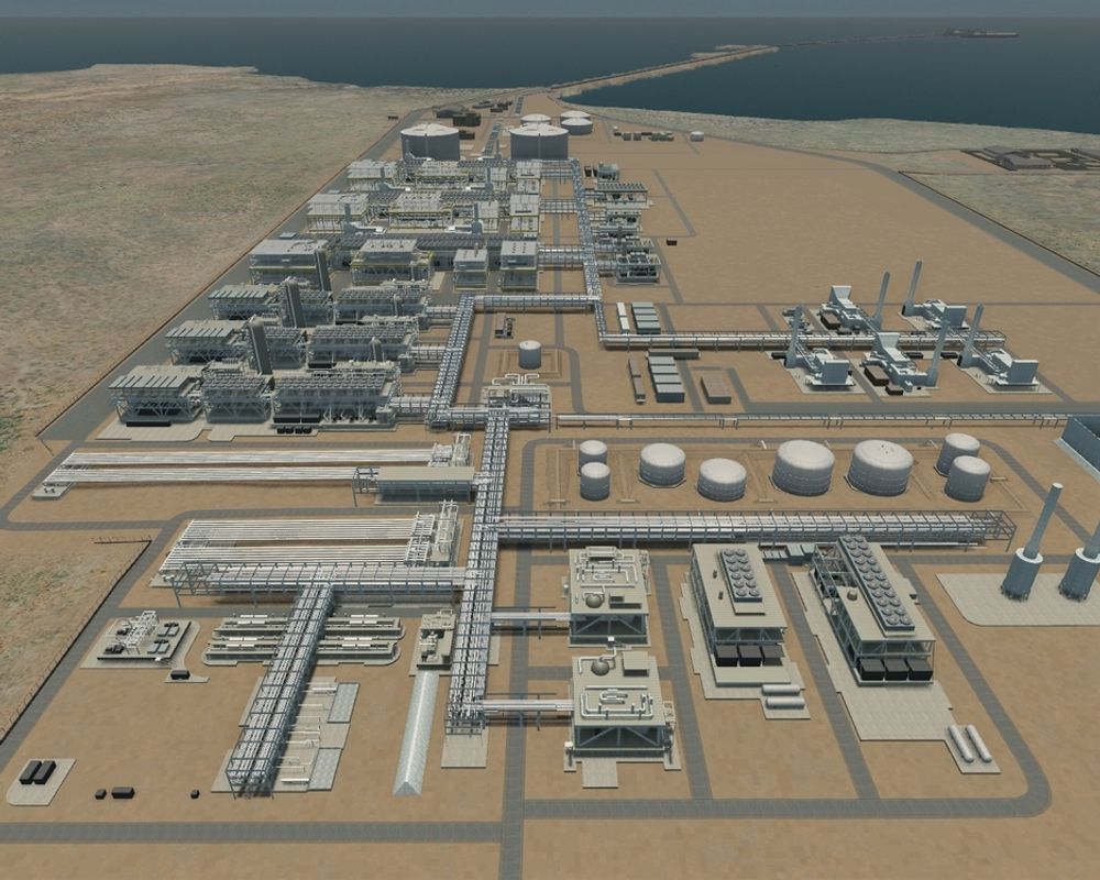 GORGON: Australias største gassprosjekt skal reinjesere fire millioner tonn CO2 årlig i et reservoar under LNG fabrikken. Utbygger er Chevron, Shell og ExxonMobil.