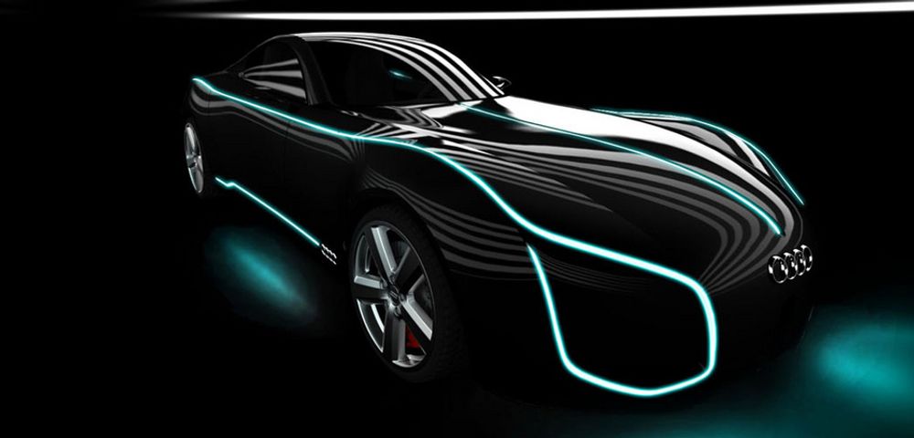 Hva slags elbil Audi har tenkt å presentere, er fortsatt uvisst. Dette bildet er av konseptbilen D/ som ble vist fram under utstillingen "From Dream to Reality" tidligere i år.