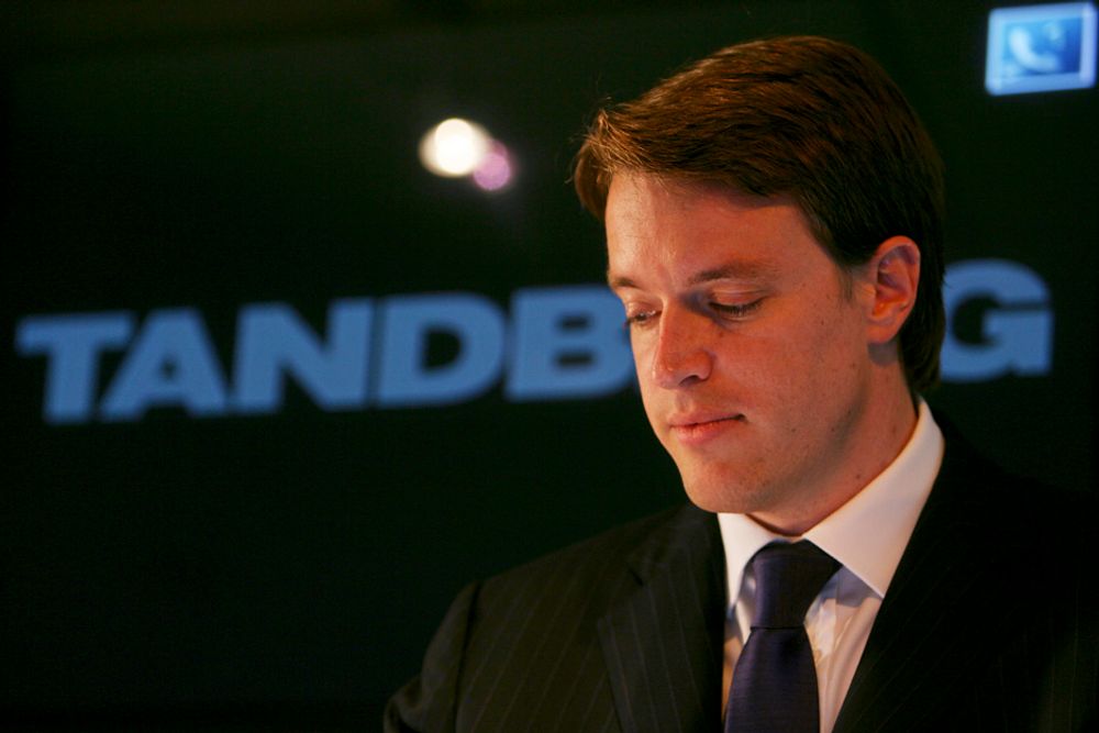 RIK: Tandbergs konsernsjef Fredrik Halvorsen har en relativt lukrativ avtale om kompensasjon ved eierskifte. Han kan få utbetalt opptil 25 millioner kroner ved et Cisco-salg.