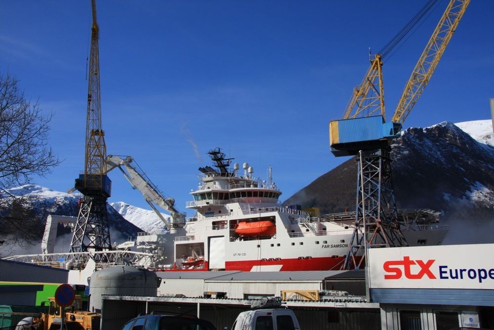 AVSKJED: Far Samson overleveres rederiet Farstad Shipping fra STX Europe Langsten denne uka.